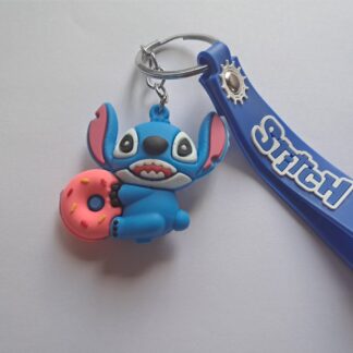 Stitch key chain donut design