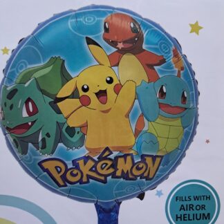 Pokemon foil balloon round