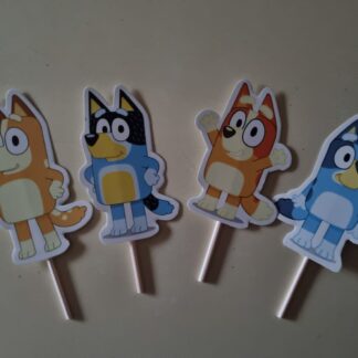 Bluey cake toppers 8's
