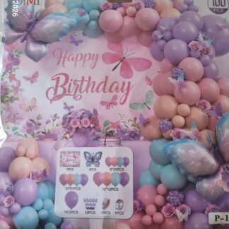 Butterfly balloon décor set