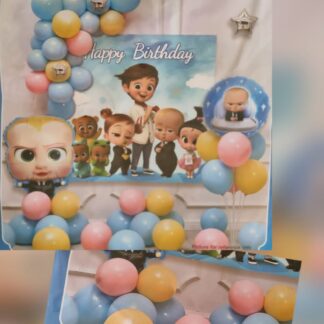 Boss baby balloon décor set 48 pcs