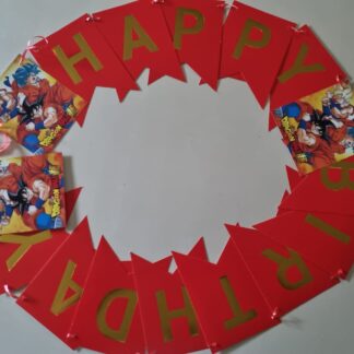 Dragon ball Z happy birthday banner