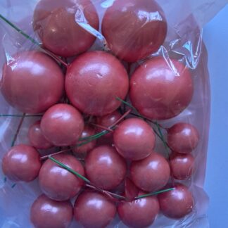 Soft pearly pink faux balls assorted