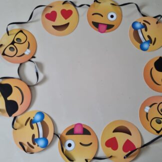 Emoji themed garland banner