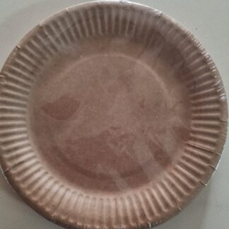 Craft brown paper plates small 10's