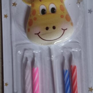 Giraffe themed candle