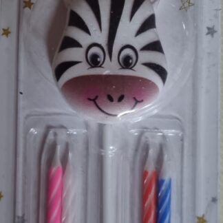 Zebra themed candle set