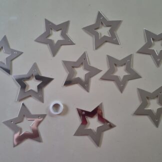 Silver star garland banner 2.8m