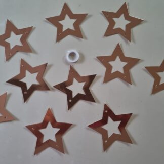 Rose gold star garland banner