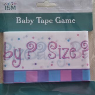 Baby shower party game tape