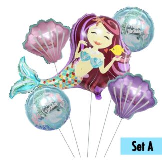 Mermaid foil set 5pcs