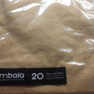 Gold serviettes 20's shiny