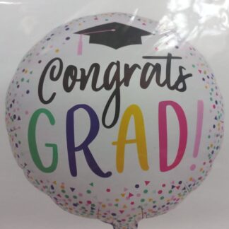 Graduation foil balloon round