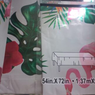 Tropical Flamingo themed table cover