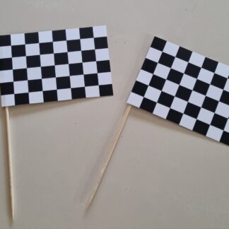 Racing car check flags small 2's