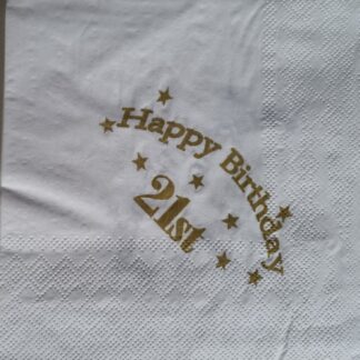 21st Serviettes 20's