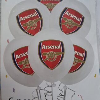 arsenal latex balloons 6's