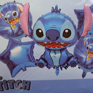 Stitch foil balloon set 5 pcs sitting