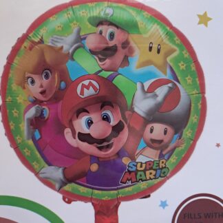 Mario B foil balloon round