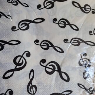 Music note serviettes 20's