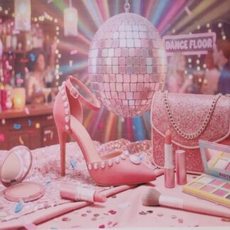 Fashion girl party poster