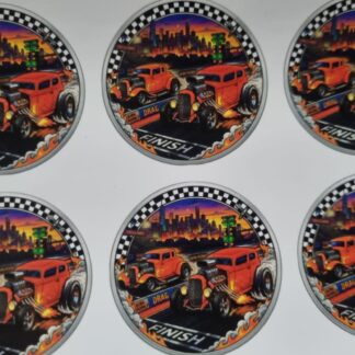 Hot rod stickers 24s 4cm