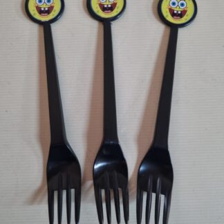 Spongebob plastic forks 10's