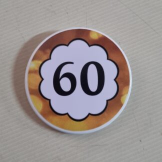 60th Birthday badge