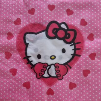 Hello kitty serviettes 20's