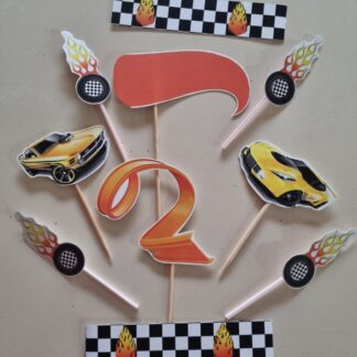 Hot rod cake topper set -special