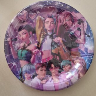 K Pop Hunter paper plates big 10's