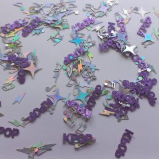K Pop hunter table confetti