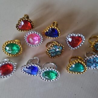Plastic rings 12's assorted